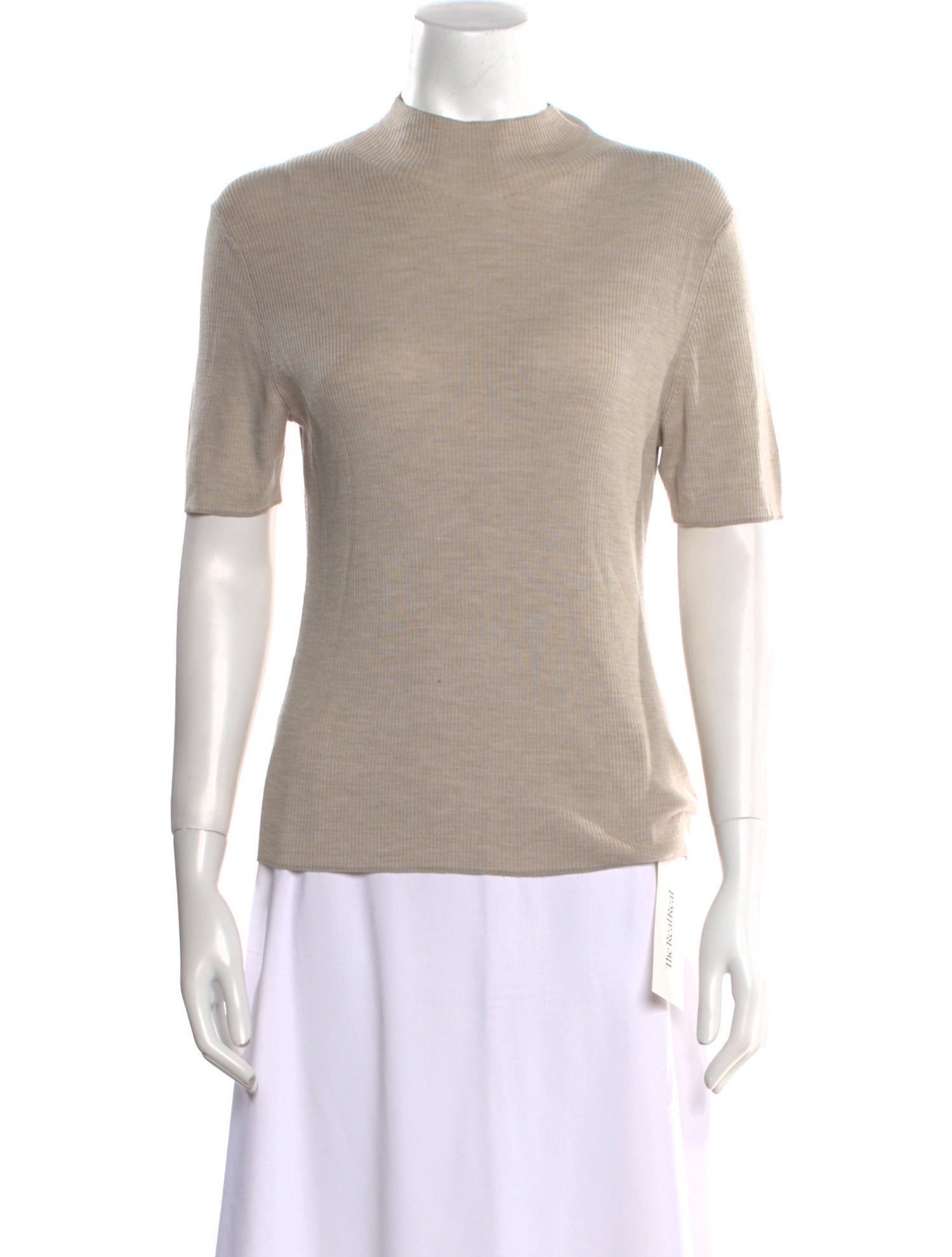 Theory Wool Mock Neck T-Shirt w/ Tags