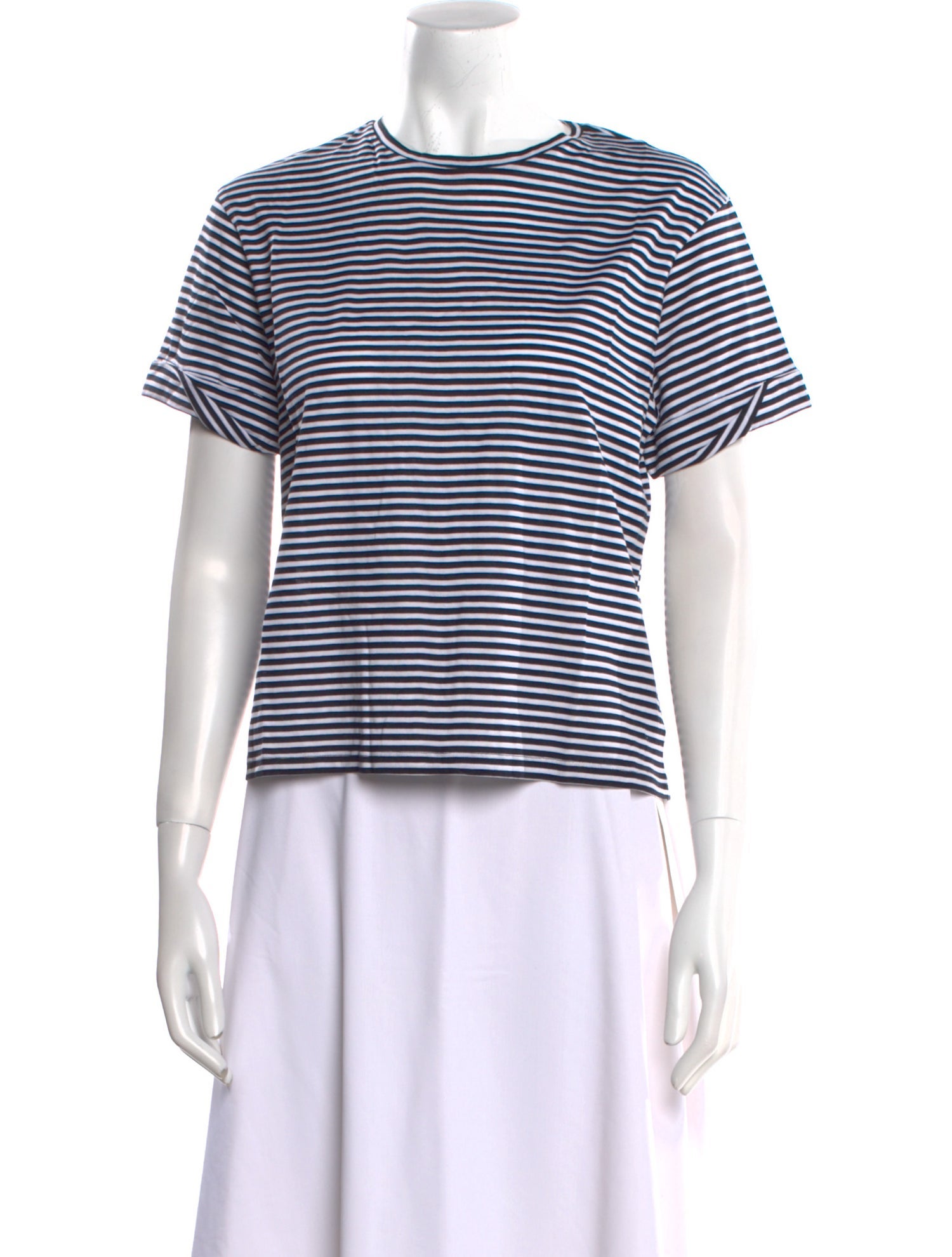 Theory Striped Crew Neck T-Shirt w/ Tags
