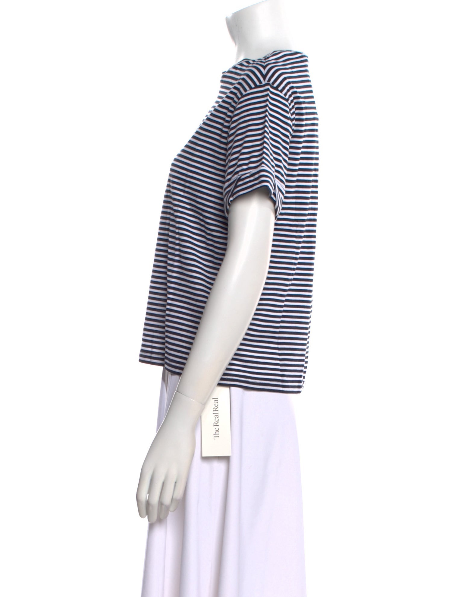 Theory Striped Crew Neck T-Shirt w/ Tags