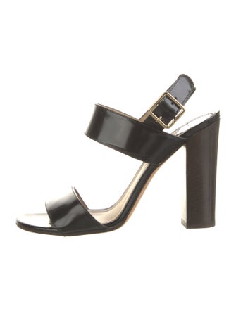 Theory Patent Leather Slingback Sandals