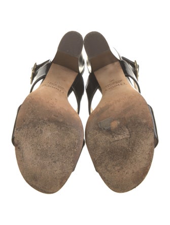 Theory Patent Leather Slingback Sandals