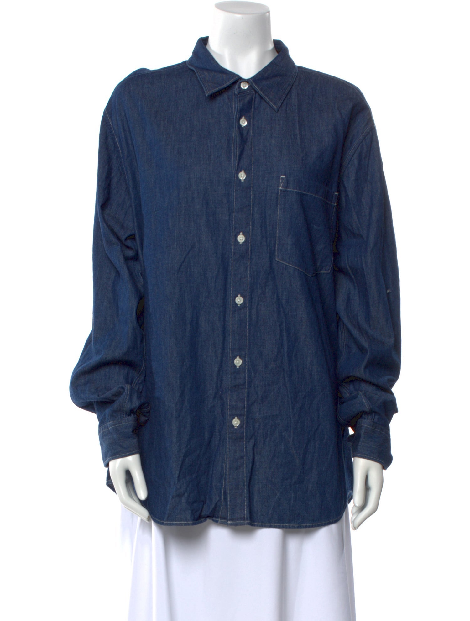 Theory Long Sleeve Denim Shirt