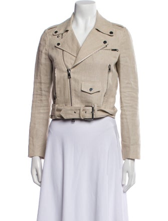 Theory Linen Biker Jacket
