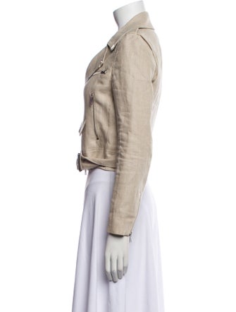 Theory Linen Biker Jacket