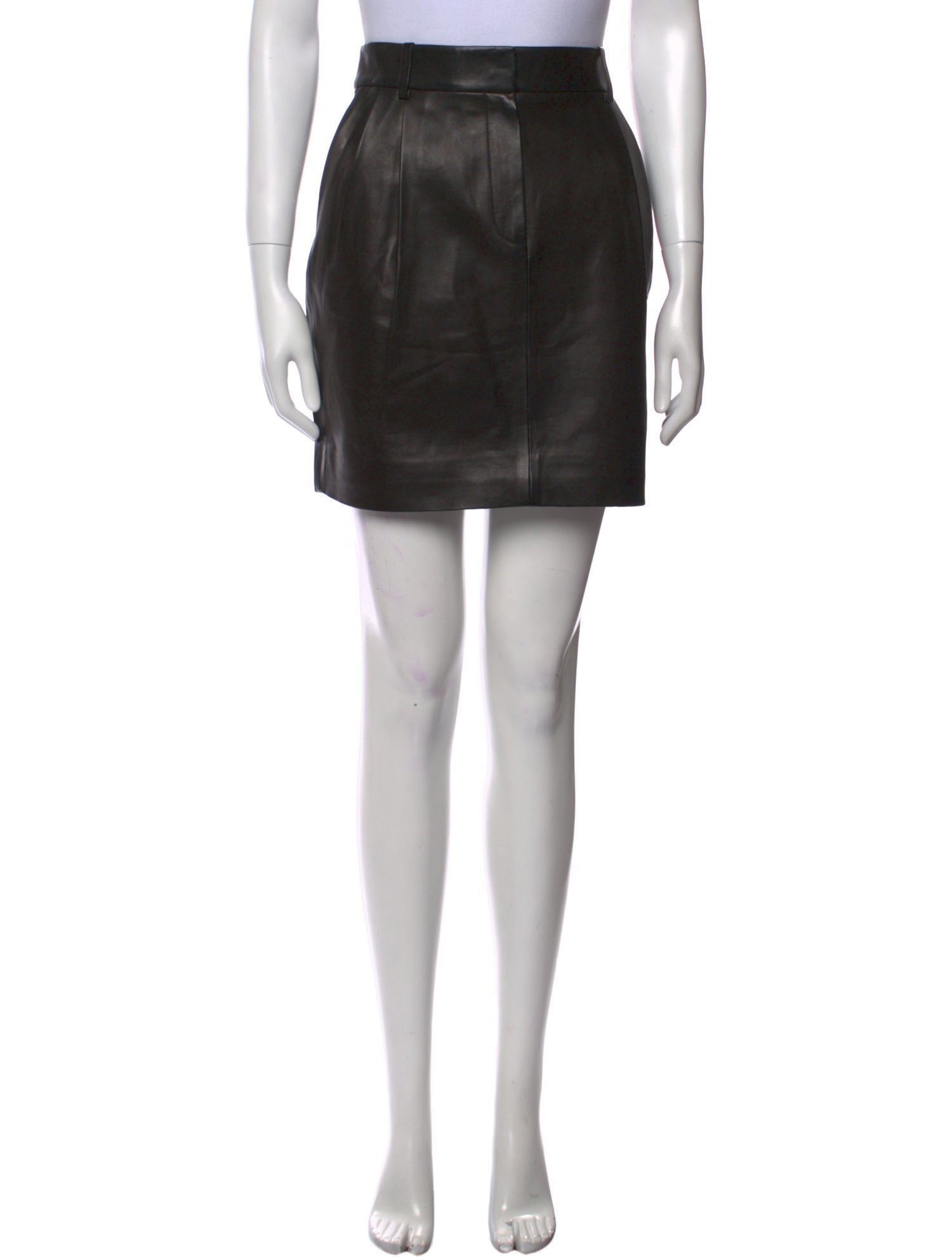 Theory Leather Mini Skirt