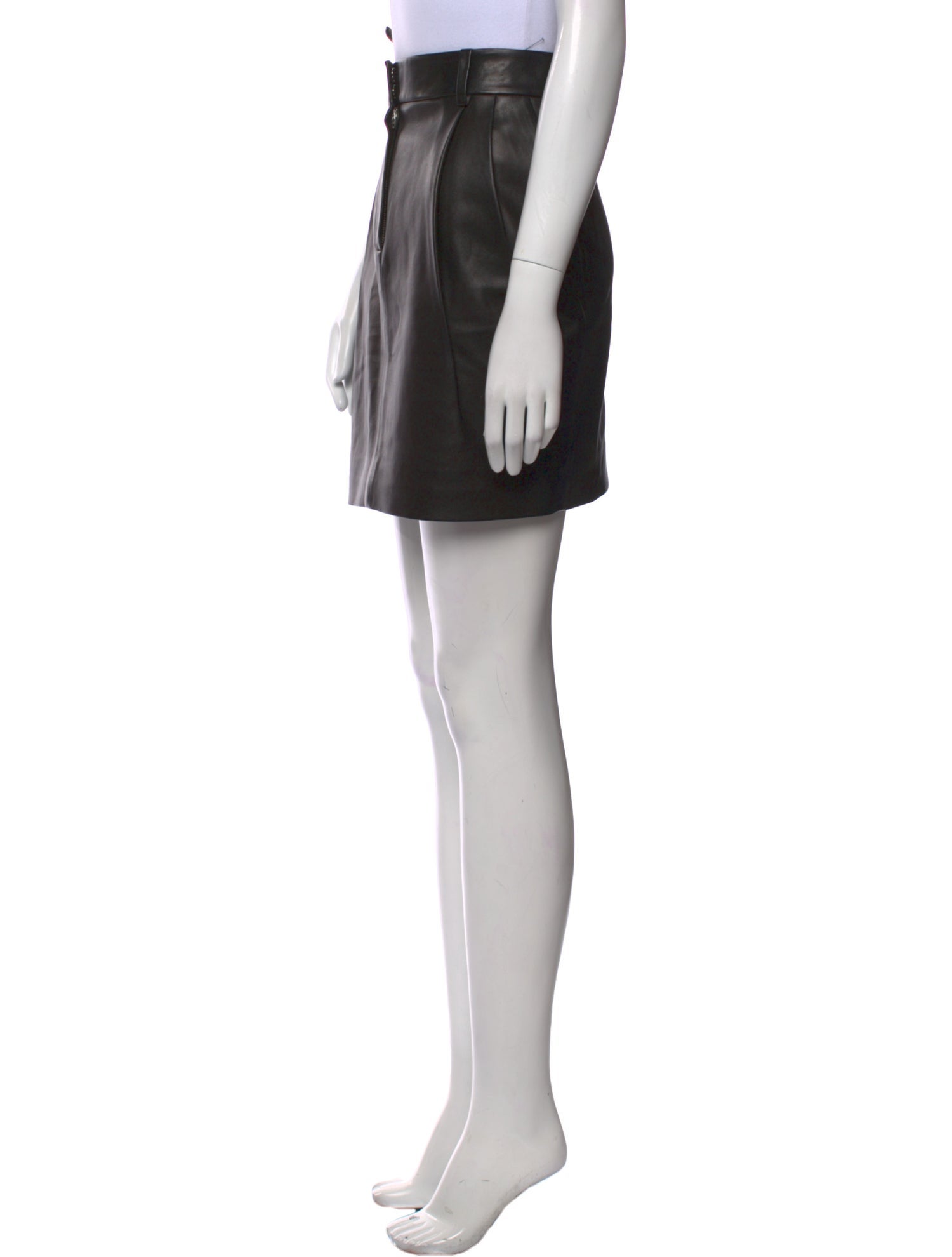 Theory Leather Mini Skirt