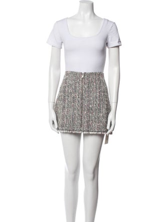 Theory Tweed Pattern Skirt Suit