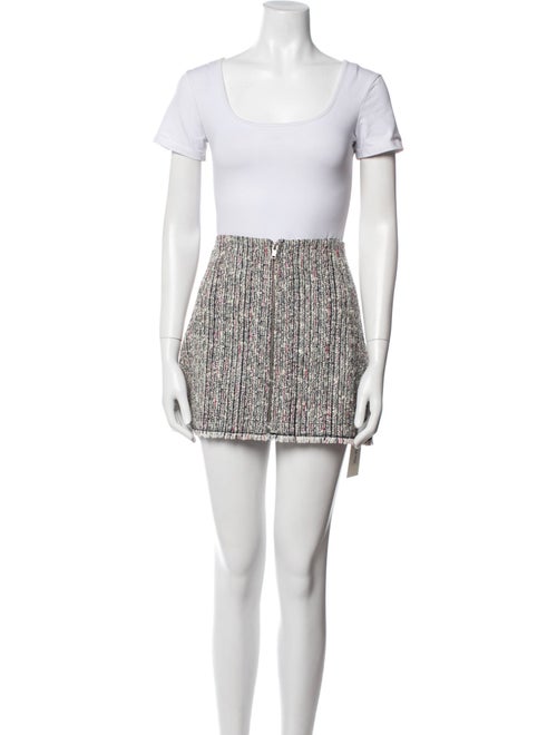 Theory Tweed Pattern Skirt Suit