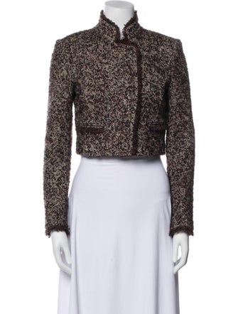 Theory Wool Tweed Pattern Evening Jacket