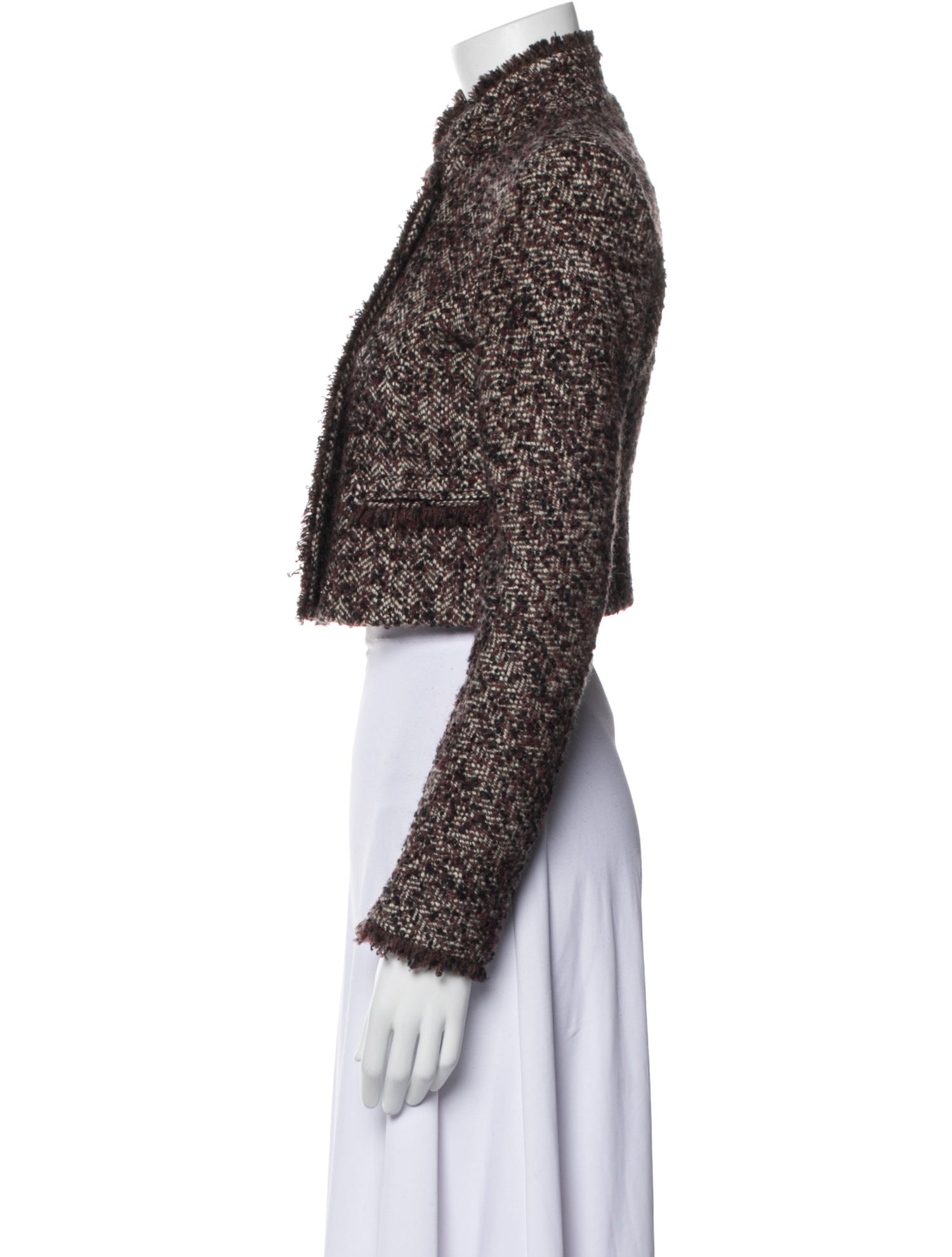 Theory Wool Tweed Pattern Evening Jacket