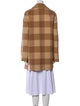Theory Wool Plaid Print Coat