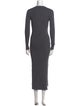 Theory Crew Neck Long Dress