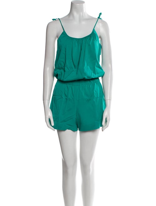 Theory Silk Scoop Neck Romper