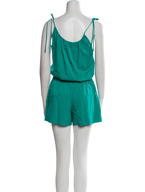 Theory Silk Scoop Neck Romper