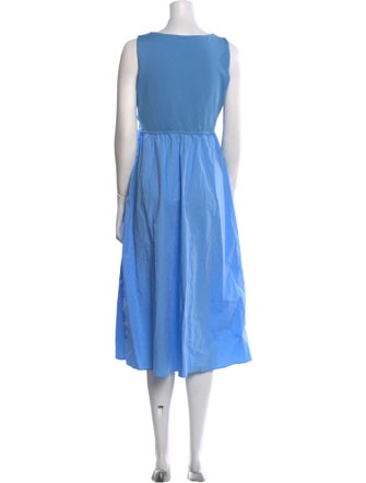 Theory Square Neckline Midi Length Dress