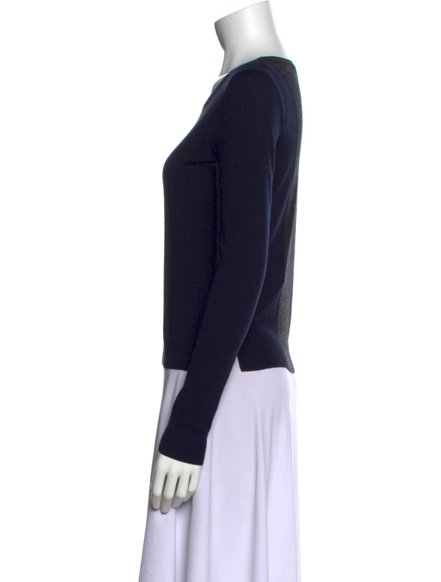 Theory Wool Colorblock Pattern Sweater