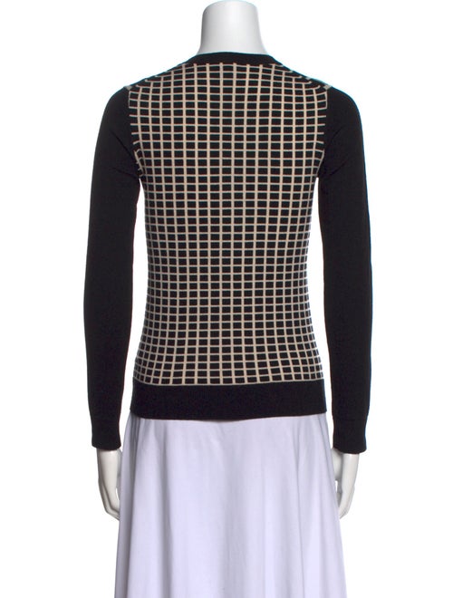 Theory Wool Plaid Print Sweater