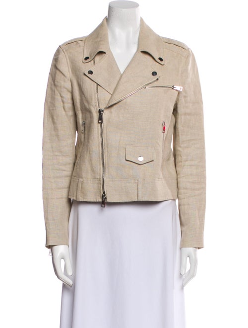Theory Linen Biker Jacket