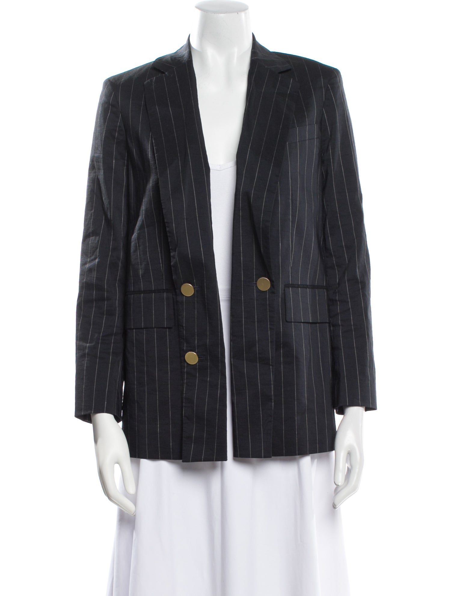 Theory Linen Striped Evening Jacket