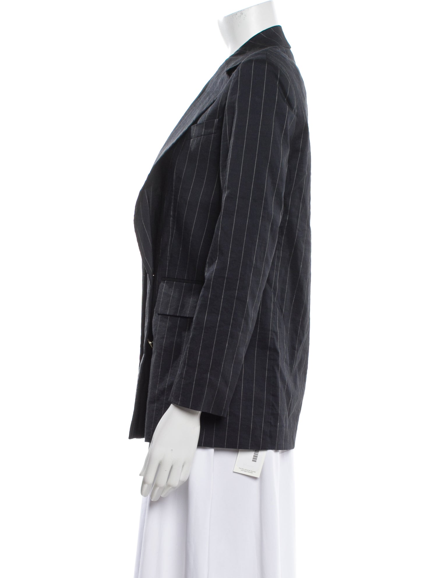 Theory Linen Striped Evening Jacket