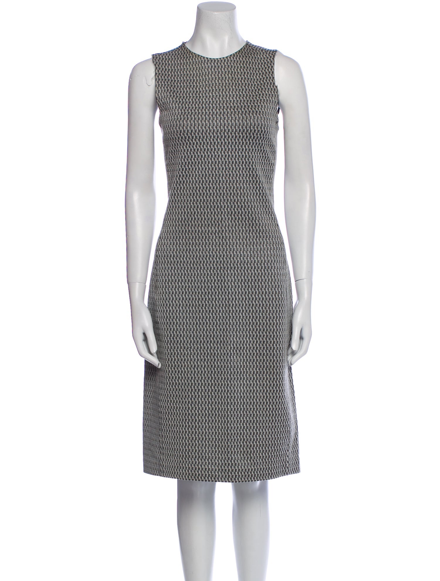 Theory Striped Midi Length Dress