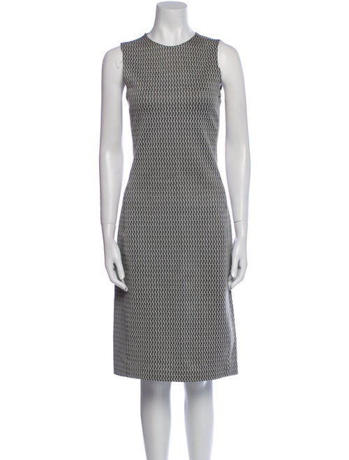 Theory Striped Midi Length Dress