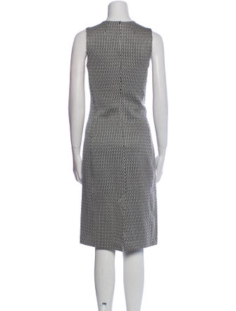 Theory Striped Midi Length Dress