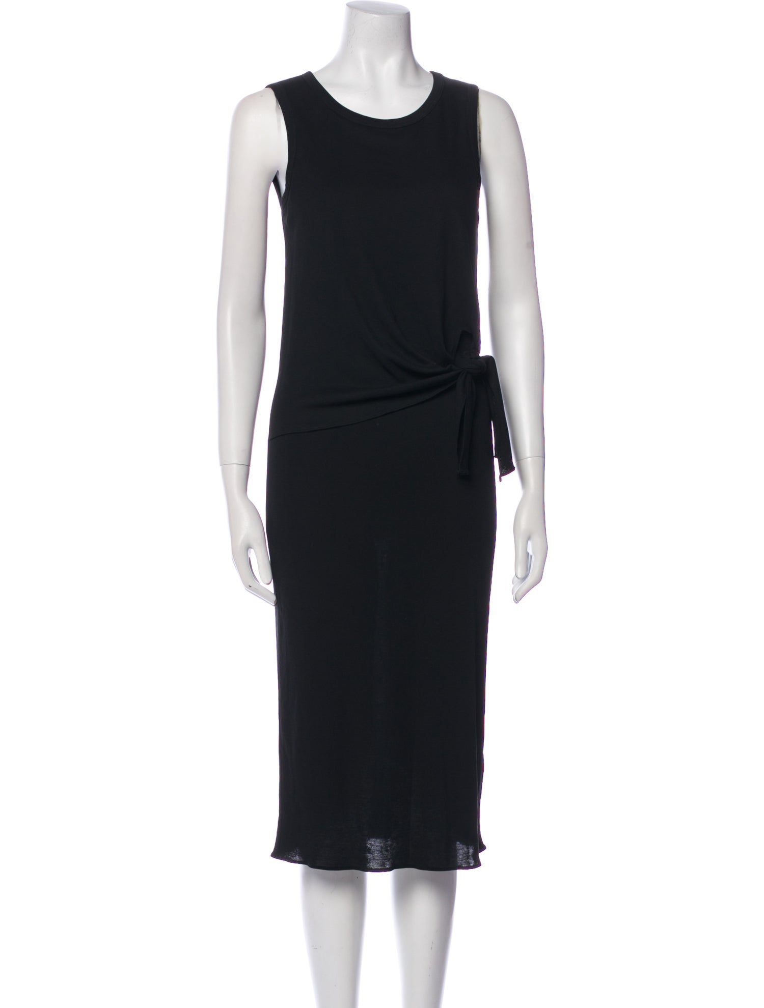Theory Scoop Neck Midi Length Dress