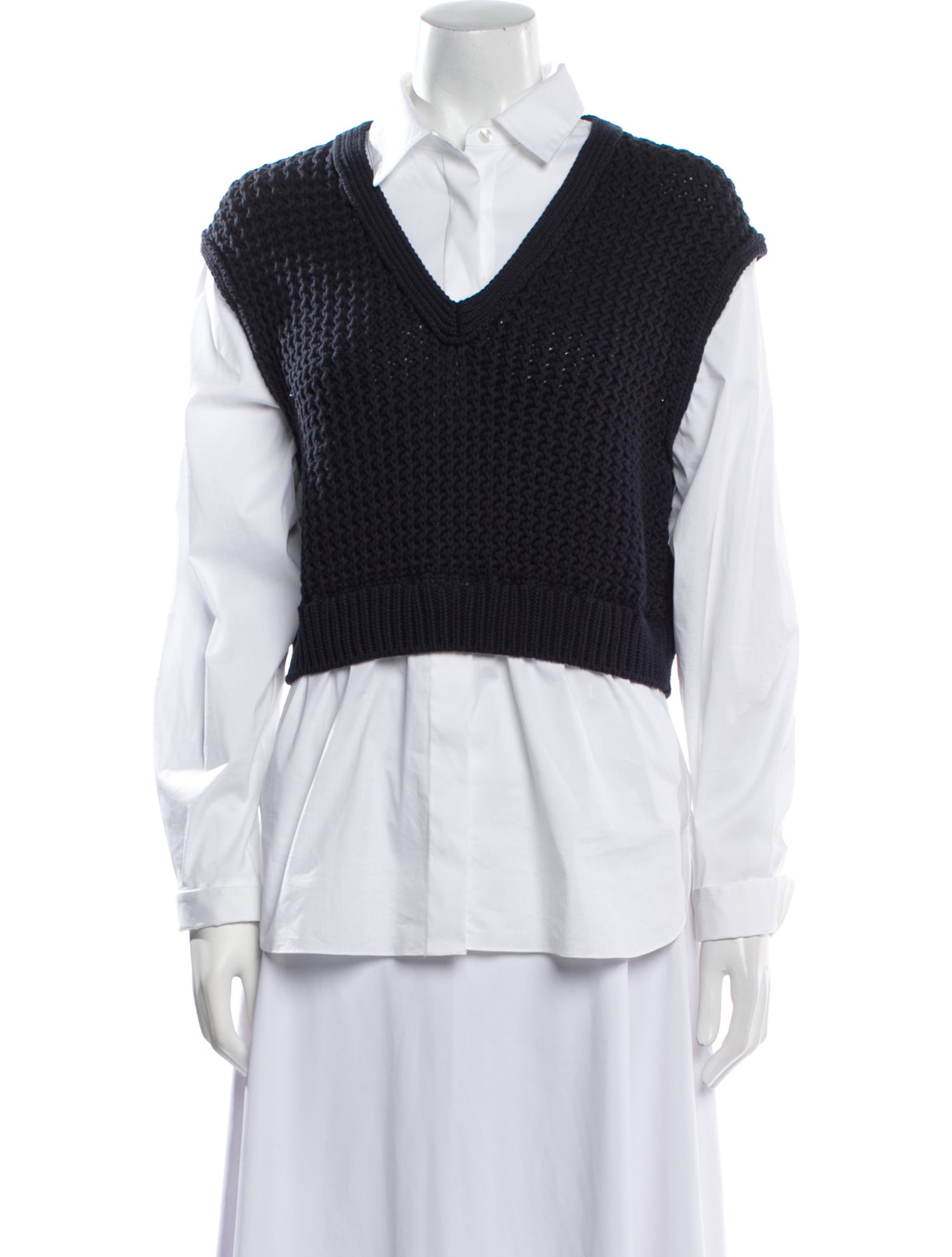 Theory V-Neck Long Sleeve Blouse