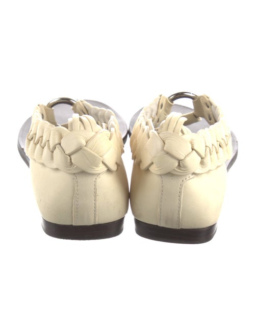 Theory Leather Printed Slingback Sandals