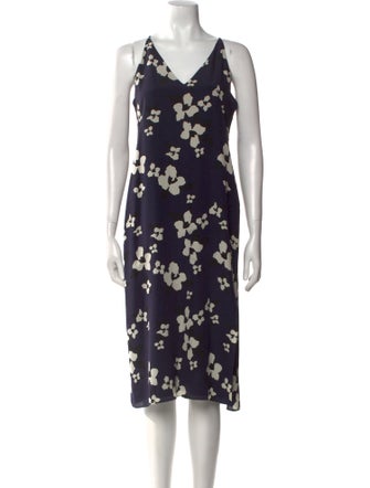 Theory Silk Midi Length Dress