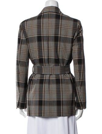 Theory Plaid Print Blazer