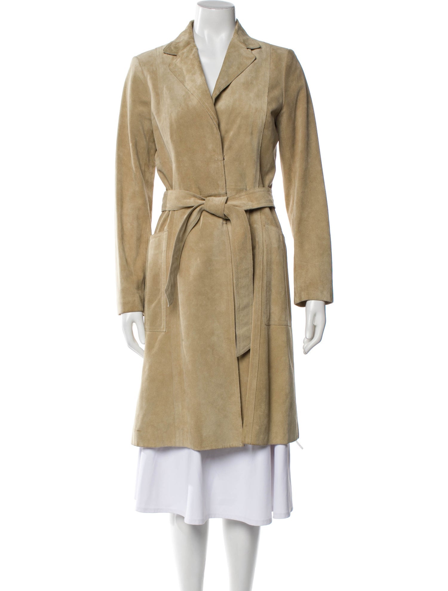 Theory Leather Trench Coat