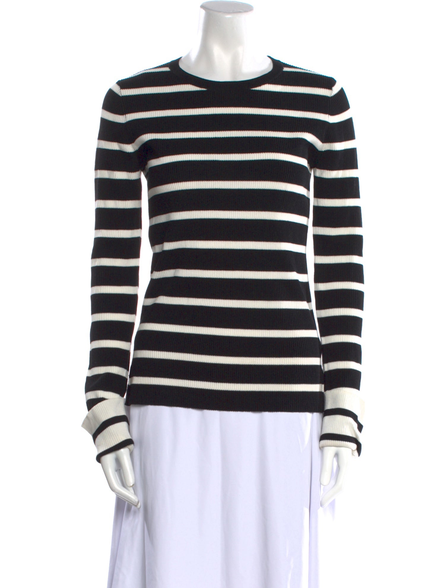 Theory Striped Crew Neck Sweater