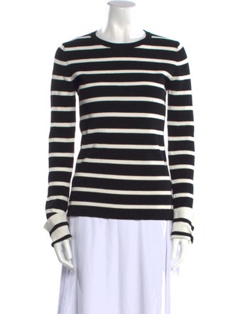 Theory Striped Crew Neck Sweater