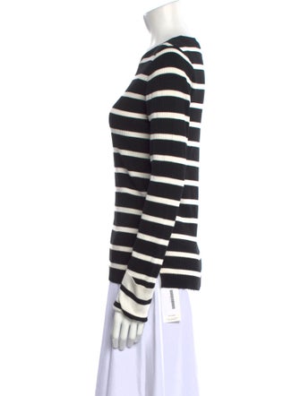 Theory Striped Crew Neck Sweater