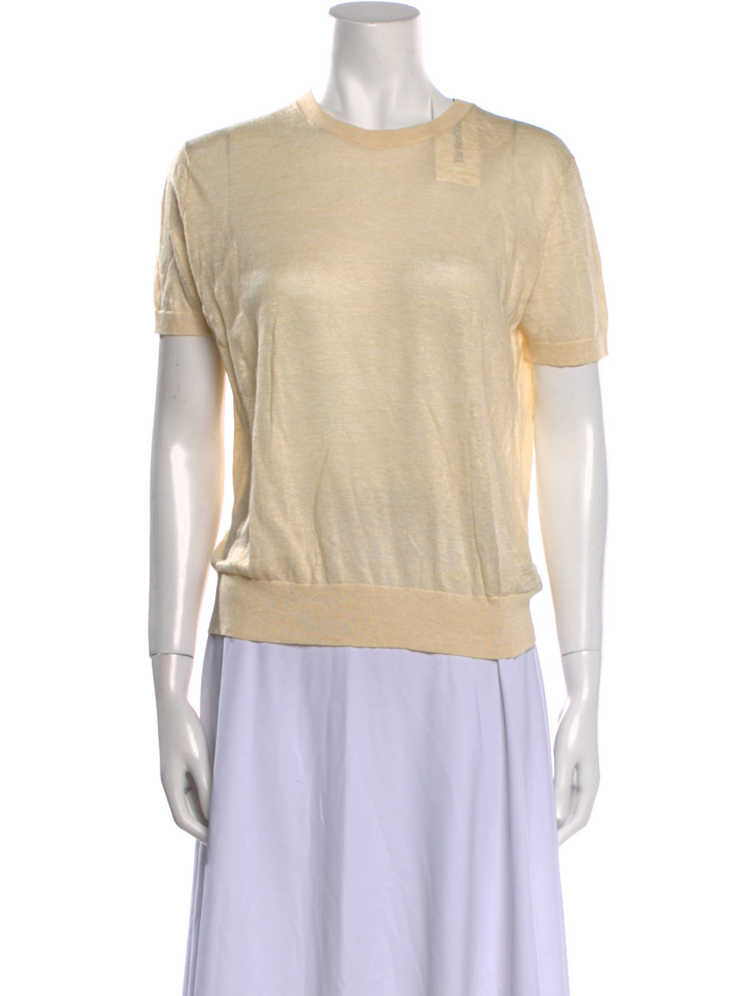 Theory Linen Crew Neck Sweater