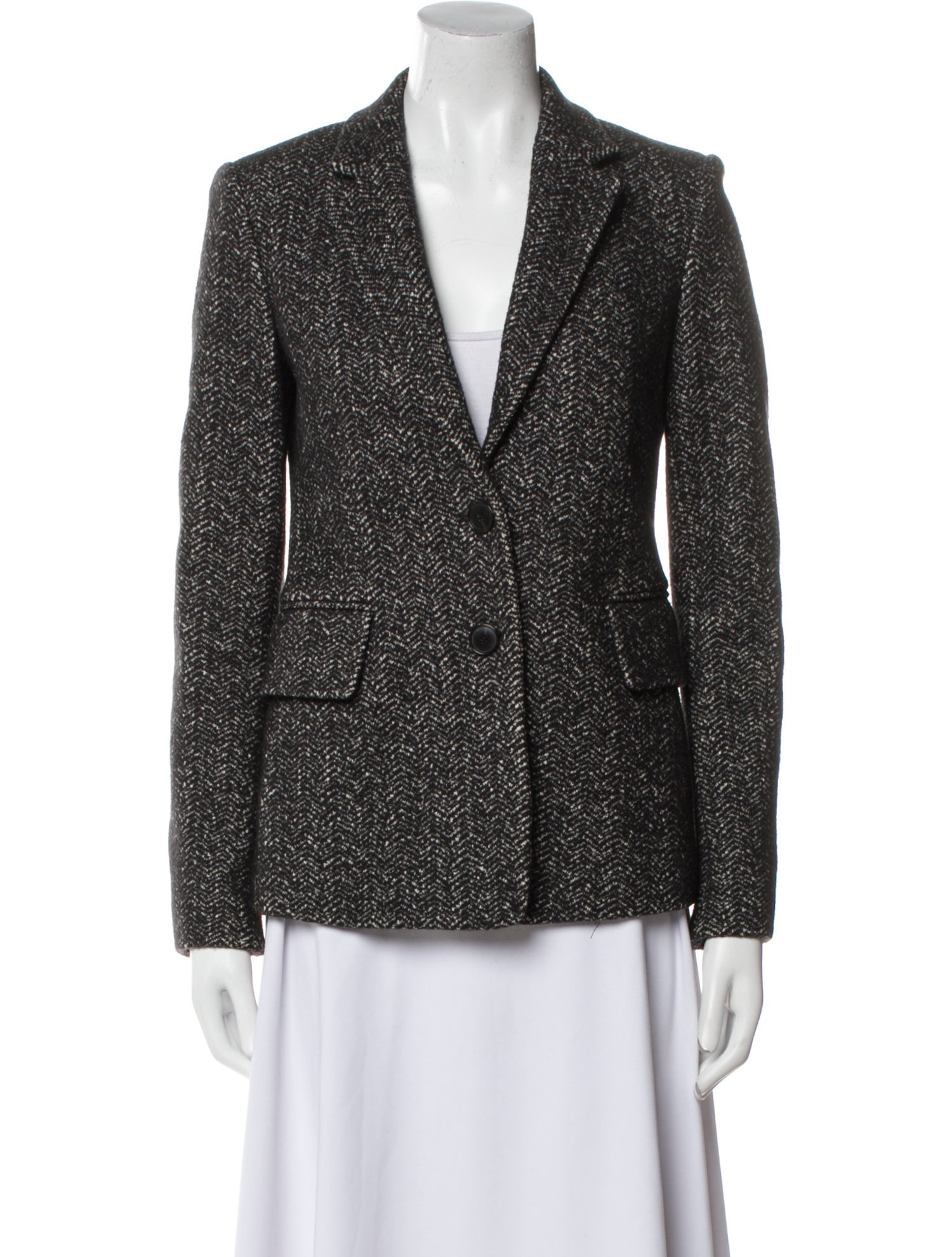 Theory Wool Tweed Pattern Coat