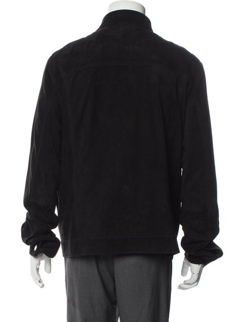 Theory Goat Leather Bomber Jacket