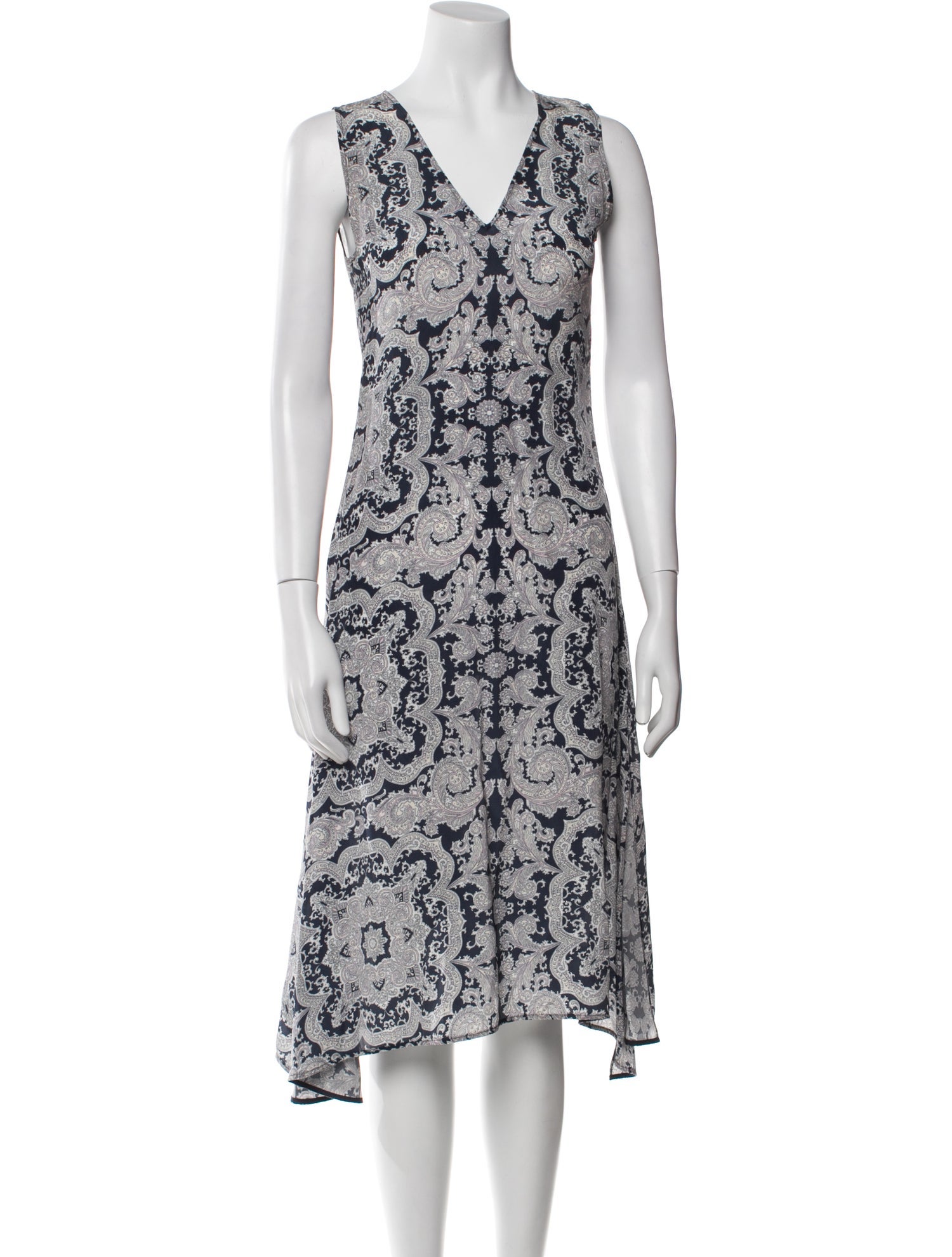 Theory Printed Midi Length Dress
