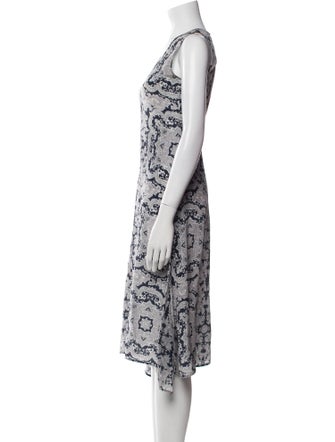 Theory Printed Midi Length Dress