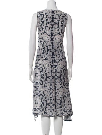 Theory Printed Midi Length Dress