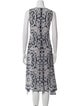 Theory Printed Midi Length Dress
