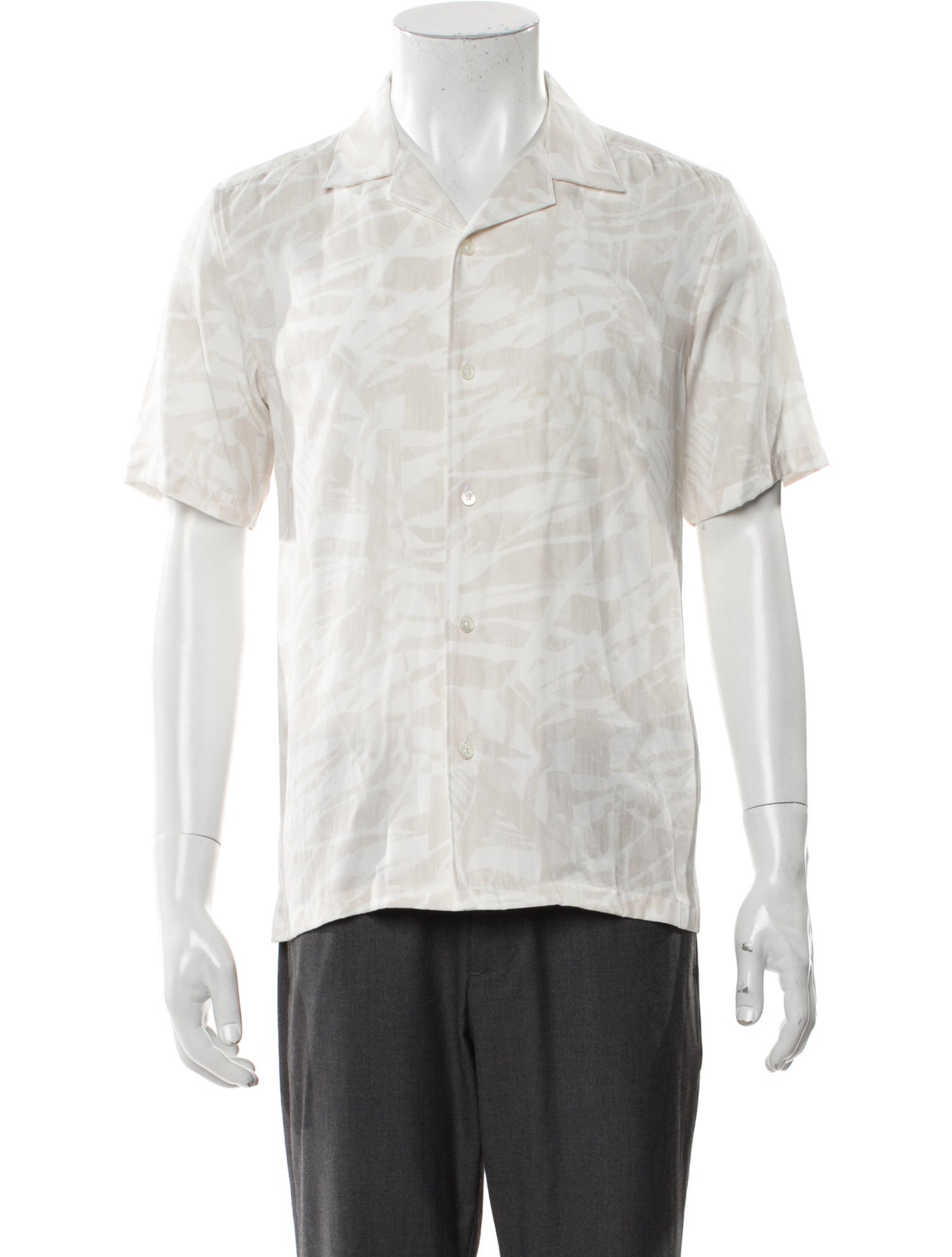 Theory Printed Short Sleeve Shirt w/ Tags