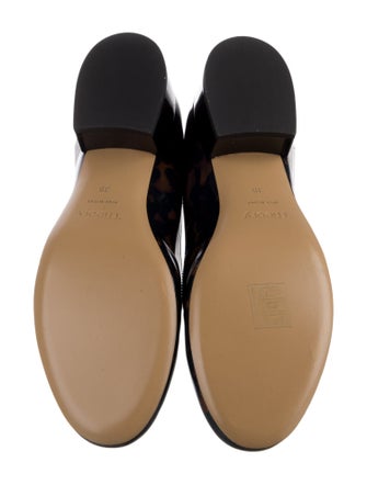 Theory Patent Leather Animal Print Pumps