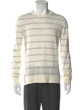 Theory Merino Wool Striped Pullover