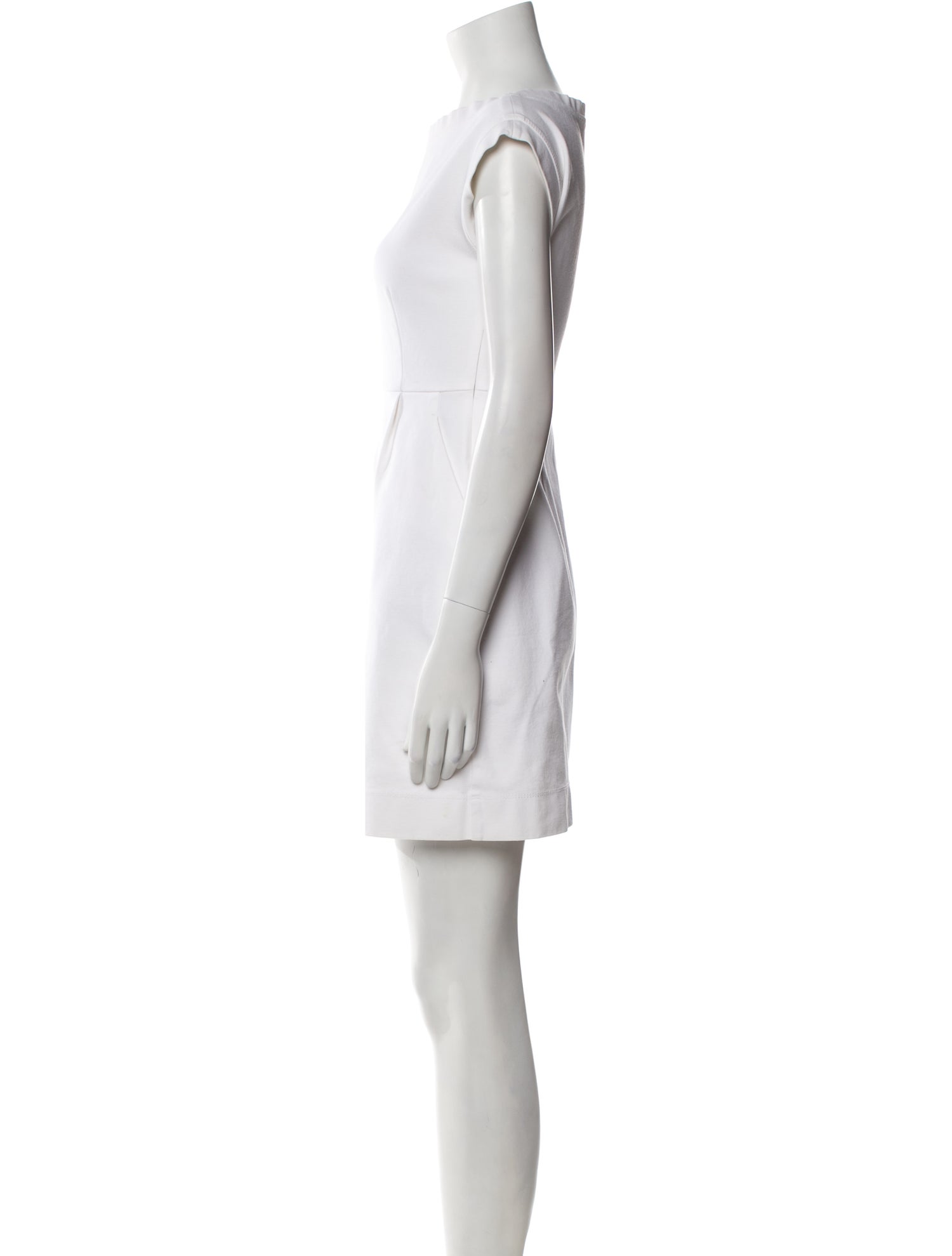 Theory Bateau Neckline Mini Dress