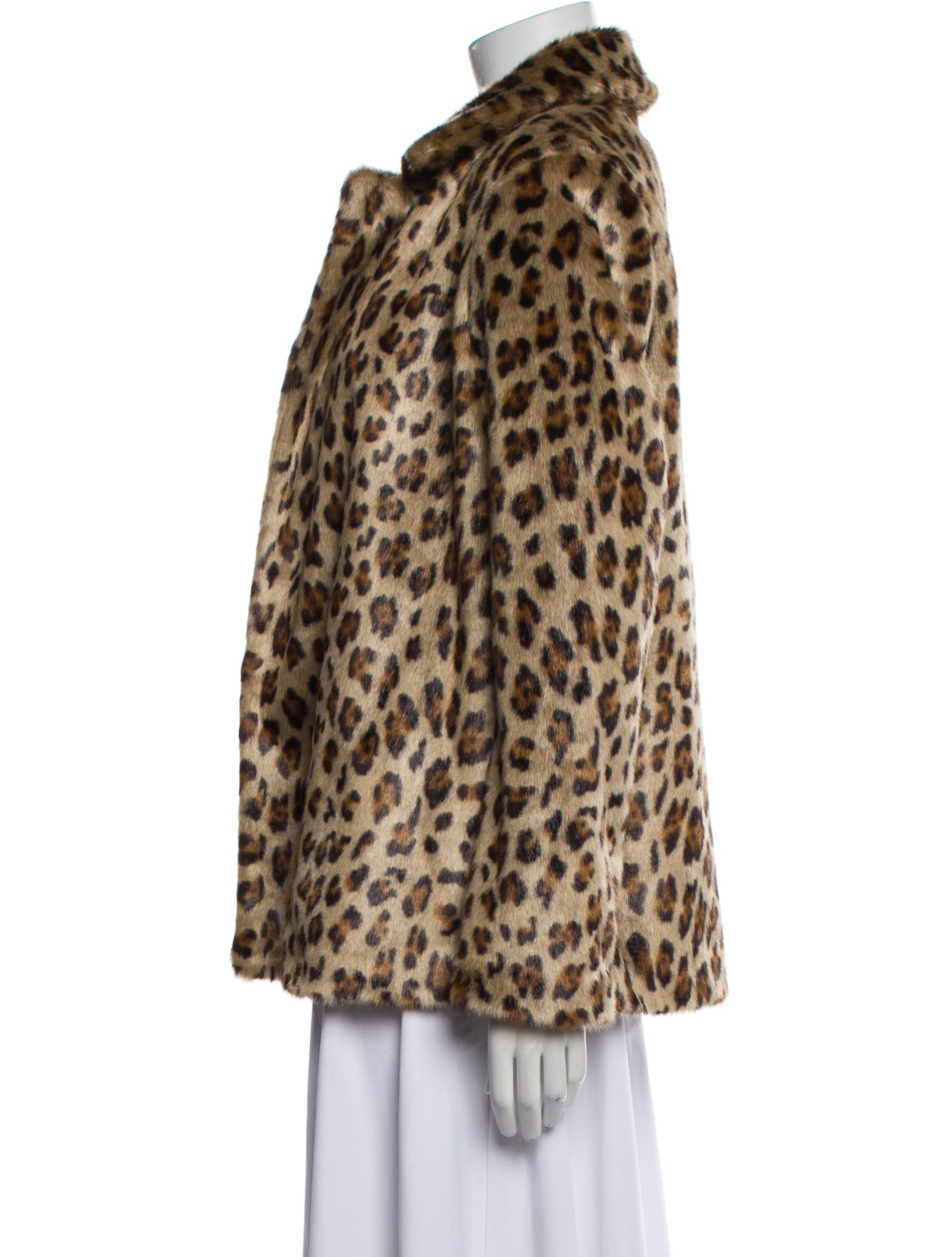 Theory Animal Print Faux Fur Jacket