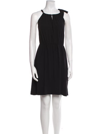 Theory Square Neckline Mini Dress