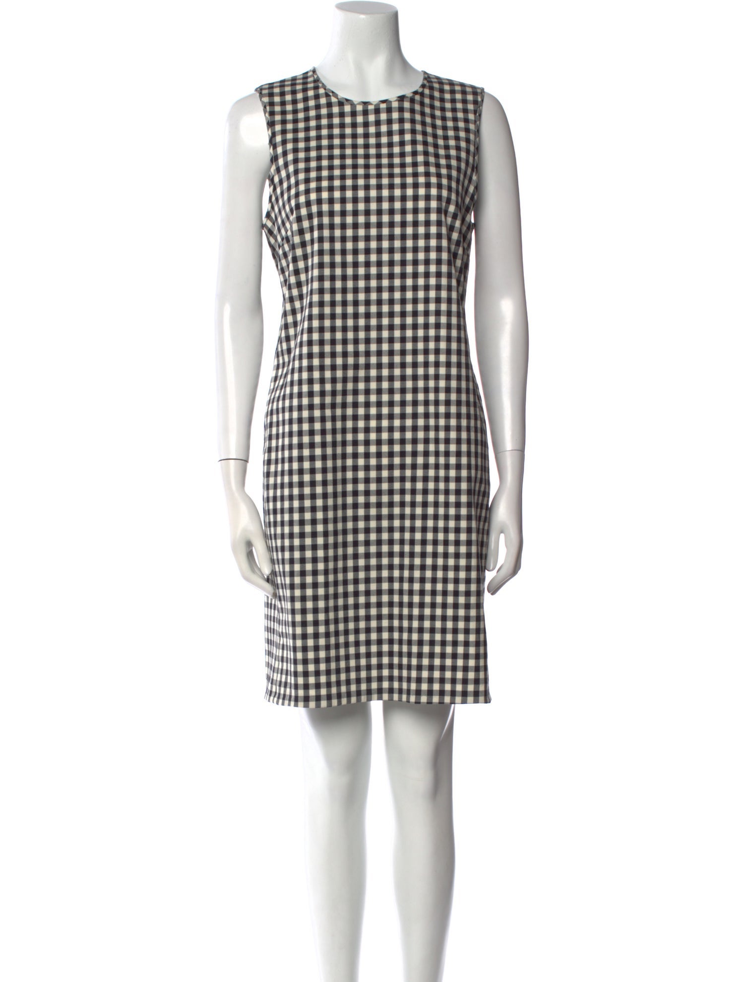 Theory Plaid Print Mini Dress